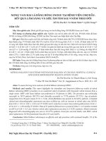 Nong van hai lá bằng bóng inoue tại Bệnh viện Chợ Rẫy: Kết quả lâm sàng và siêu âm tim sau 9 năm theo dõi