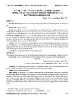 Kỹ thuật đo và theo dõi áp lực bàng quang trong sốc sốt xuất huyết dengue kèm suy hô hấp do tràn dịch màng bụng