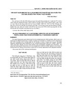 Tần suất alen mini STR tại 4 locus mini STR ở người Việt qua phân tích các mẫu bị biến tính trong thực nghiệm