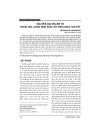 Đặc điểm của siêu âm tim trong tiên lượng bệnh nhân tắc động mạch phổi cấp