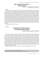 Tiếp cận sàng lọc bệnh lý tiền sản giật