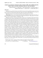 Chọn lựa kháng sinh ban đầu trong điều trị nhiễm khuẩn bệnh viện tại một số bệnh viện TP. Hồ Chí Minh