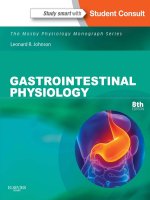Ebook Gastrointestinal physiology (8th edition): Part 1