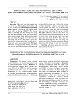 Đánh giá hoạt động giáo dục sức khỏe của điều dưỡng Bệnh viện Đa khoa tỉnh Quảng Trị và một số yếu tố liên quan, năm 2018