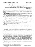 Nồng độ oxít nitơ trong hơi thở ra ở người Đà Lạt -  Việt Nam