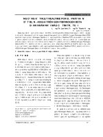 Ứng dụng kỹ thuật Realtime PCR để phát hiện đột biến  455G/A trên gen Fibrinogen Beta ở bệnh nhân nhồi máu cơ tim trẻ tuổi