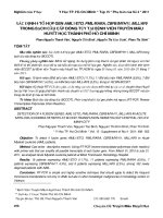 Xác định 4 tổ hợp gen AML1/ETO, PML/RARA, CBFB/MYH11, MLL/AF9 trong bạch cầu cấp dòng tủy tại Bệnh viện Truyền máu Huyết học Thành phố Hồ Chí Minh