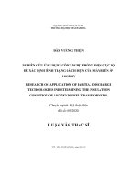 Nghiên cứu ứng dụng công nghệ phóng điện cục bộ để xác định tình trạng cách điện của máy biến áp 110/22KV