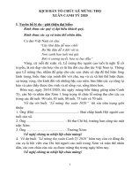 Kich ban to chuc le mung tho cac cu trong khu xom