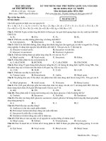ÔN THI THPT QUỐC GIA môn HOÁ đề (4) 
