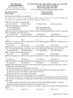 ÔN THI THPT QUỐC GIA môn HOÁ đề (7) 