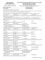 ÔN THI THPT QUỐC GIA môn HOÁ đề (3) 