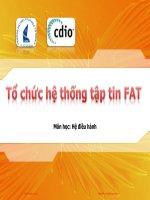 hệ điều hànhbài03 hệ thống quản lý tập tin fat updated sinhvienzone com 