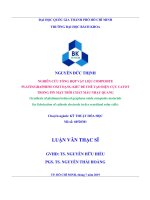 Nghiên cứu tổng hợp vật liệu composite platin graphene oxit dạng khử để chế tạo điện cực catot trong pin mặt trời chất màu nhạy quang