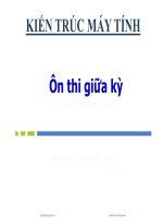 kiến trúc máy tính trương văn cường ôn thi giữa kỳ week 7 sinhvienzone com 