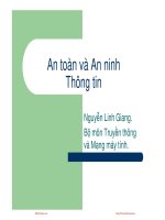 mạng máy tính ngô hồng sơn chương 10 an toàn thông tin trên mạng sinhvienzone com 