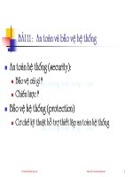 hệ điều hành tran hanh nhi bài111 an toàn va bao ve hệ thống sinhvienzone com 