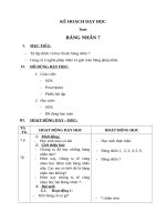 Giáo án bảng nhân 7 theo hướng phát triển năng lực lớp 3