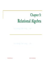 cơ sở dữ liệu lê thị bảo thu chương ter 05 relational algebra sinhvienzone com 