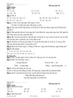 PHIẾU TOÁN   TV TUẦN 18,19, 20