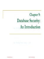 cơ sở dữ liệu lê thị bảo thu chương ter 09 database security sinhvienzone com 
