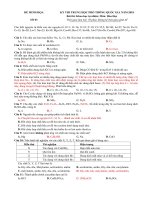 ĐỀ THI THỬ HÓA BẢN WORD CÓ GIẢI CHI TIẾT NĂM 2020