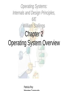 Lecture Operating systems: Internals and design principles (6/E ...