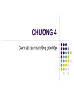 Bài giảng An toàn và bảo mật hệ thống công nghệ thông tin - Chương 4: Giám sát các hoạt động giao tiếp