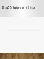 Bài giảng Nhập môn Tin học: Chương 2 - Từ Thị Xuân Hiền