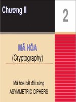 Bài giảng Nhập môn an toàn thông tin: Chương 2b - Trần Thị Kim Chi