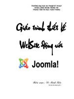 Giáo trình Thiết kế website động với joomla 1.72: Phần 1 - Lê Minh Tuấn