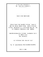 Xây dựng hệ thống bài tập và hướng dẫn hoạt động giải bài tập chương mắt và các dụng cụ quang học – vật lí 11 nhằm bồi dưỡng học sinh giỏi trung học phổ thông 