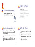 Bài giảng Tin học đại cương (Phần 1): Chương 2 - TS. Nguyễn Kim Hiếu