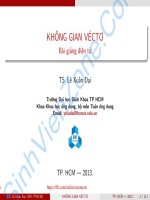 đại số tuyến tính lê xuân đại 5 khong gian vecto sinhvienzone com 