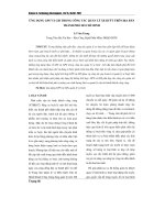 Ứng dụng GPS và GIS trong công tác quản lý xe buýt trên địa bàn - Thành phố Hồ Chí Minh