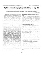 Nghiên cứu xây dựng lược đồ chữ ký số tập thể