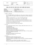 Mô tả công việc nhân viên thiết kế website