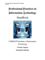 Lecture Note Professional practices in information technology - Lecture No. 28: Intellectual property(Cont’d)