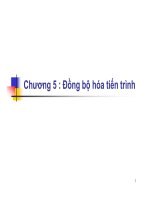 Bài giảng Hệ điều hành - Chương 5: Đồng bộ hóa tiến trình