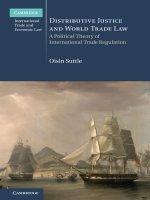 Distributive justice and world trade law a political theory of international trade regulation 