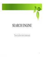 Bài giảng Ứng dụng công nghệ thông tin trong dạy học sư phạm Tin: Search engine - Tìm kiếm trên internet - ThS. Nguyễn Thị Mỹ Huyền
