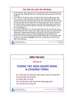 Bài giảng môn Tin học: Chương 10 - TS. Nguyễn Văn Hiệp