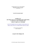 Nghiên cứu hệ thống quản lý lưới điện phân phối (DMS) và áp dụng cho lưới điện 22KV công ty điện lực Tân Bình