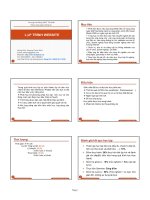 Bài giảng Lập trình Website - Dương Thành Phết