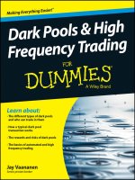 Dark pools and high frequency trading for dummies 