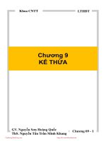 lập trình hướng đối tượng nguyễn tấn trần minh khang lthdt 09 kế thừa sinhvienzone com 