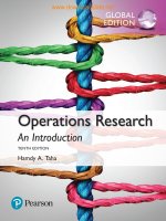 Ebook Operations research an introduction (10/E): Part 1