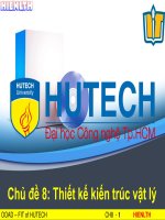 Bài giảng Phân tích thiết kế hệ điều hành: Chủ đề 8 - ThS. Lương Trần Hy Hiến