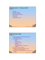 Lecture Operating system concepts (Sixth ed) - Chapter 21: Windows 2000