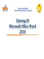 Bài giảng Tin học đại cương: Chương 3 - ThS. Lê Văn Hùng